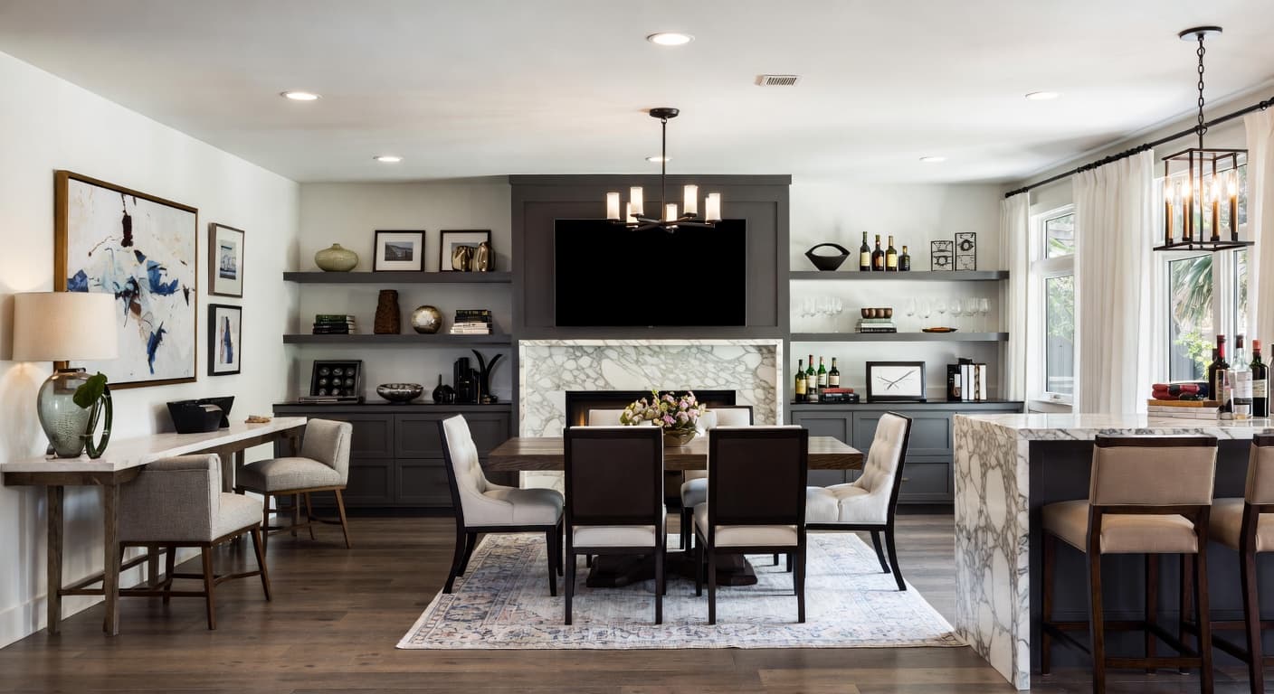 California Casual smoking room / cigar lounge interior design - featuring california casual style furniture, decor, colors, and layout ideas for your smoking room / cigar lounge