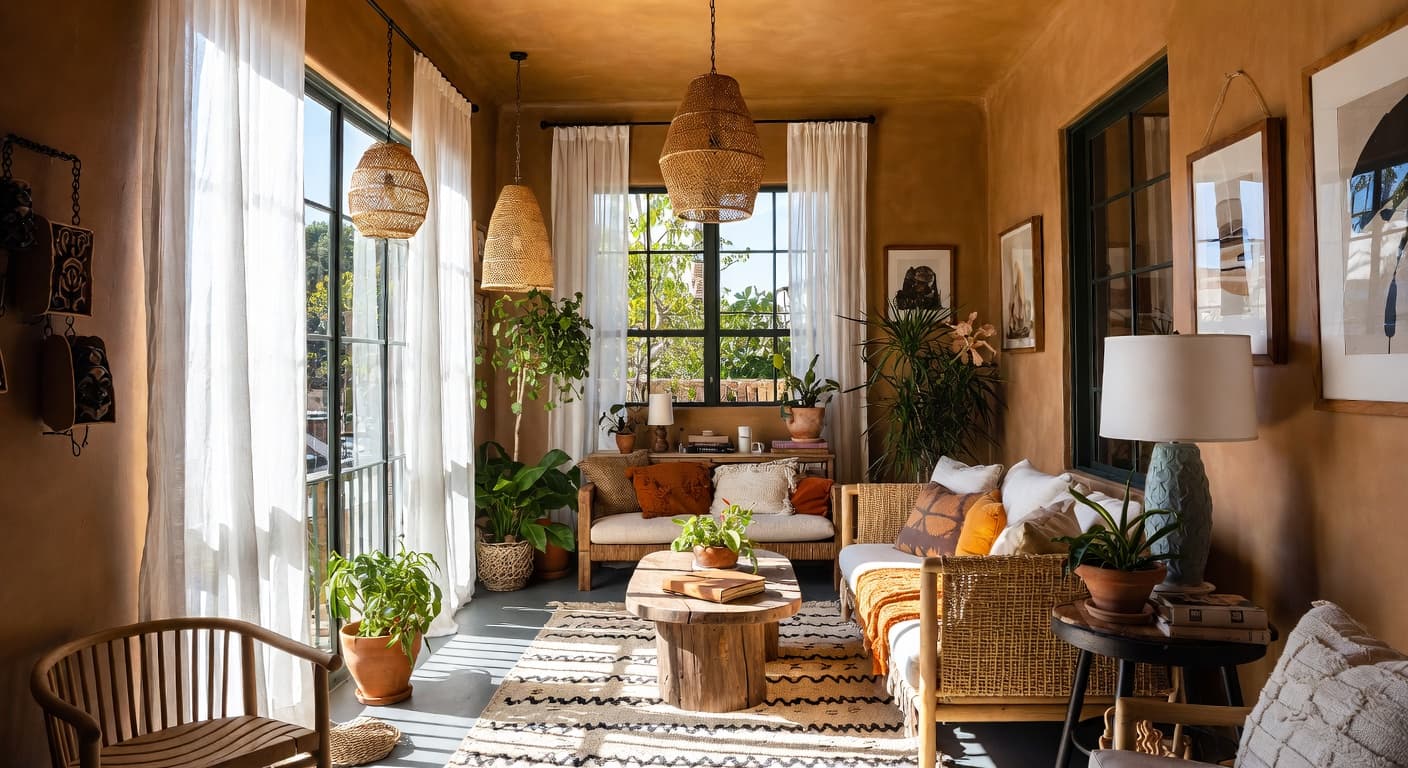 Californian Bohemian Balcony / Terrace design preview