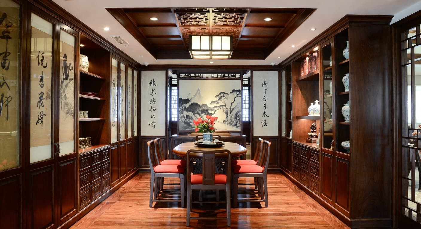 Chinese pantry interior design - featuring chinese style furniture, decor, colors, and layout ideas for your pantry