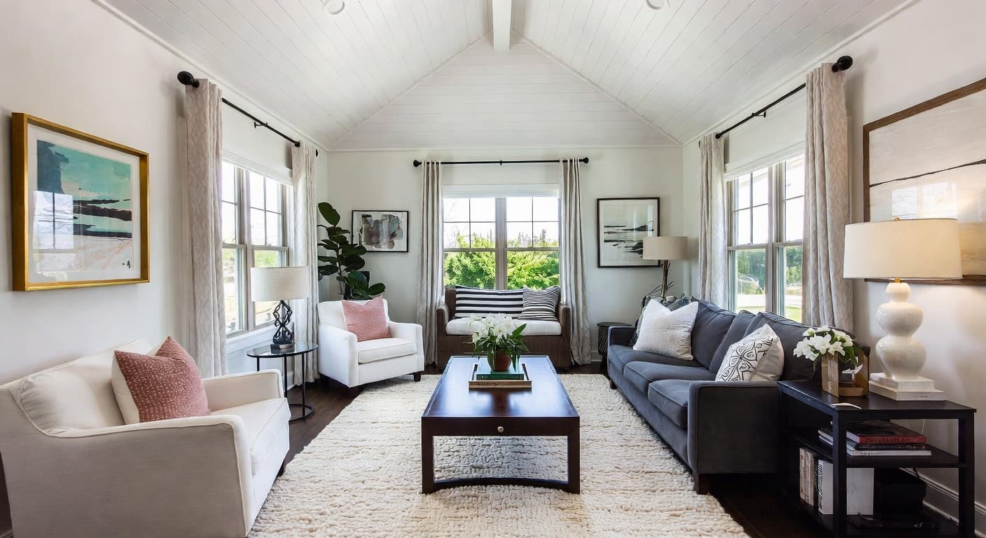 Coastal Grandmother meditation space interior design - featuring coastal grandmother style furniture, decor, colors, and layout ideas for your meditation space