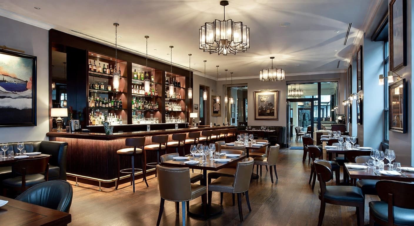 Contemporary bar room interior design - featuring contemporary style furniture, decor, colors, and layout ideas for your bar room