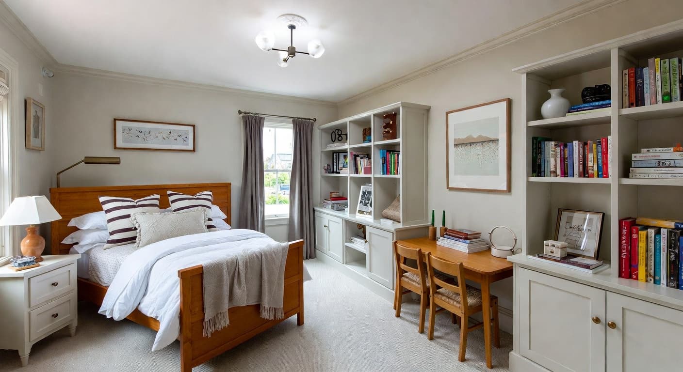 Cottage kids room interior design - featuring cottage style furniture, decor, colors, and layout ideas for your kids room