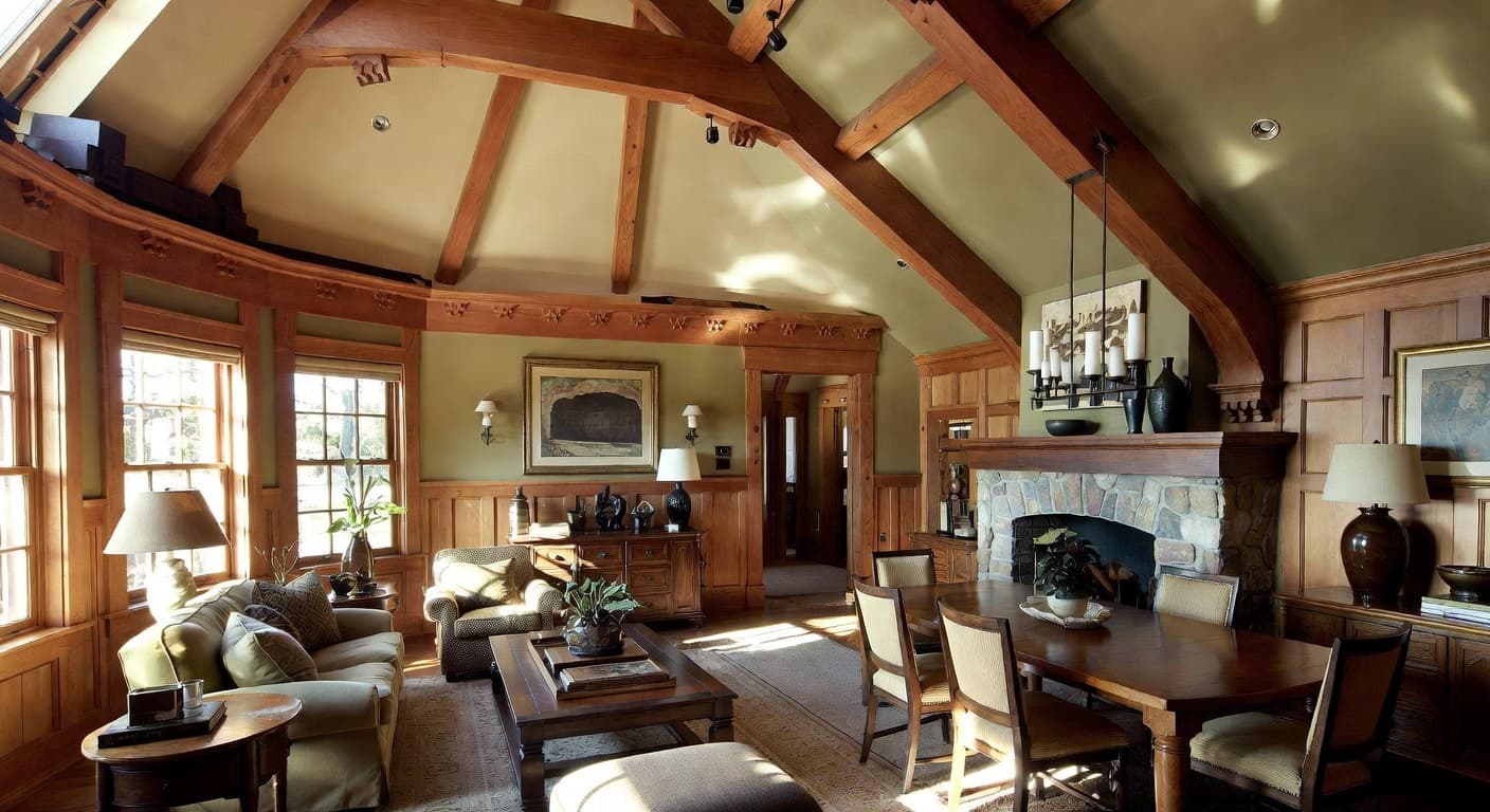 Craftsman observatory interior design - featuring craftsman style furniture, decor, colors, and layout ideas for your observatory