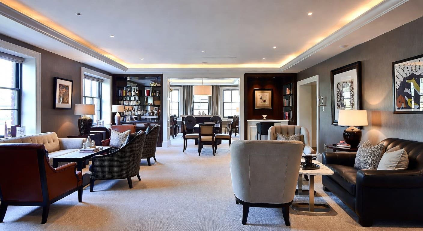 Eclectic smoking room / cigar lounge interior design - featuring eclectic style furniture, decor, colors, and layout ideas for your smoking room / cigar lounge