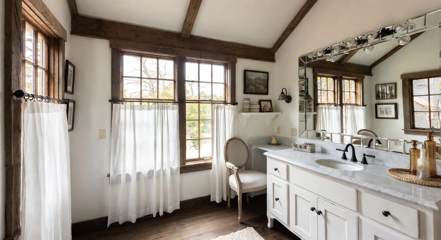 Farmhouse Powder Room design preview