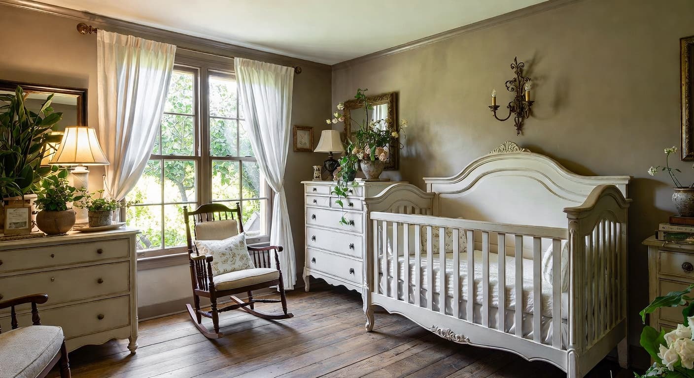 French Country kids room interior design - featuring french country style furniture, decor, colors, and layout ideas for your kids room