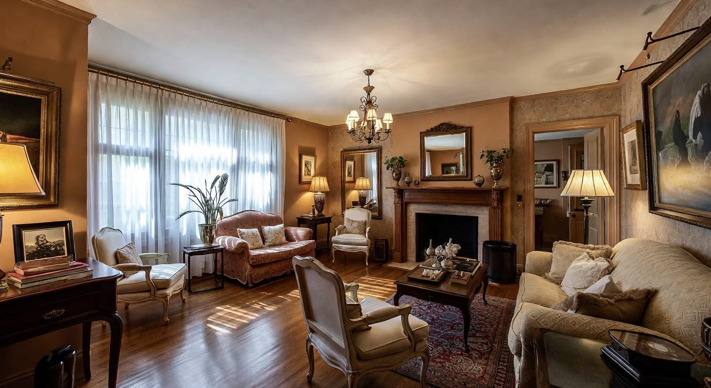 French Country smoking room / cigar lounge interior design - featuring french country style furniture, decor, colors, and layout ideas for your smoking room / cigar lounge