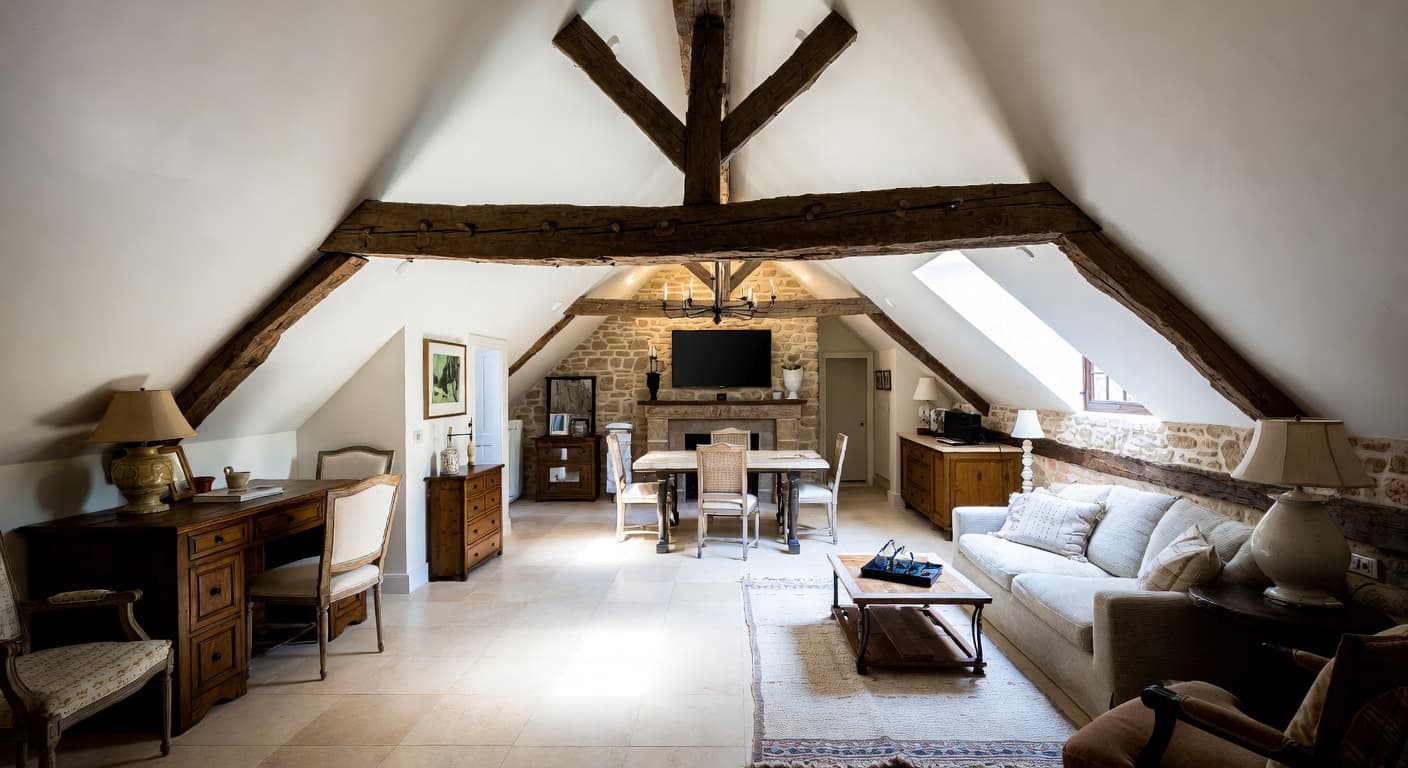 French Country utility room interior design - featuring french country style furniture, decor, colors, and layout ideas for your utility room