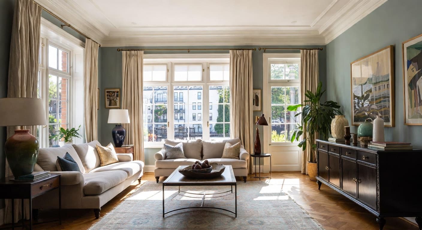 Grandmillennial meditation space interior design - featuring grandmillennial style furniture, decor, colors, and layout ideas for your meditation space