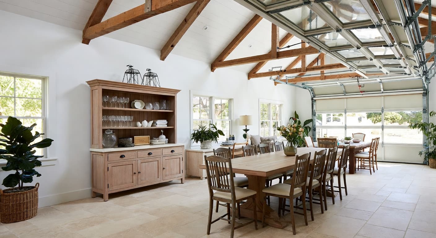 Hamptons garage interior interior design - featuring hamptons style furniture, decor, colors, and layout ideas for your garage interior