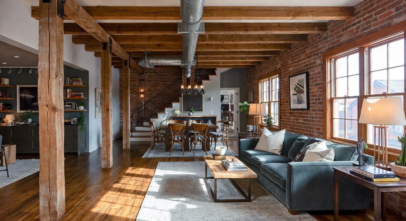 Industrial Farmhouse kids room interior design - featuring industrial farmhouse style furniture, decor, colors, and layout ideas for your kids room