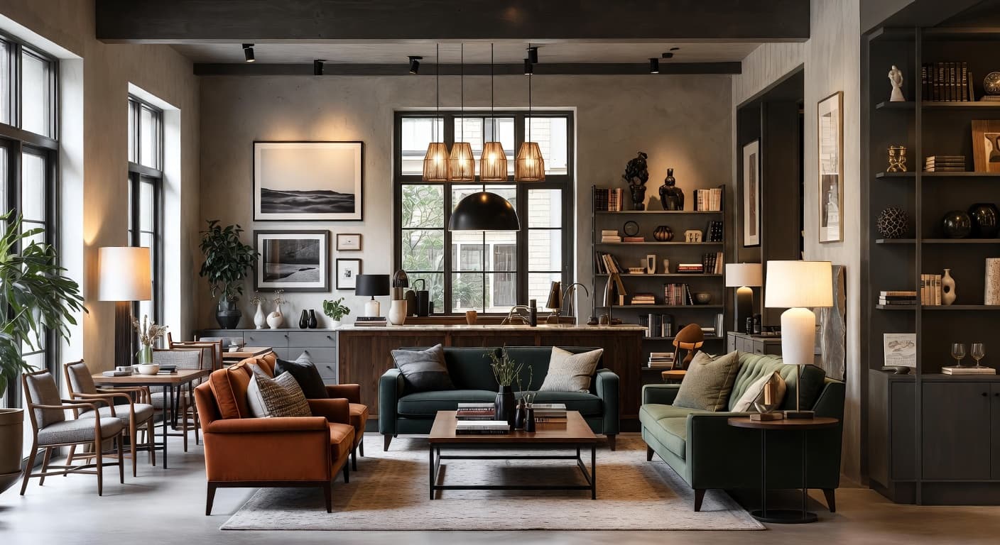 Kinfolk bar room interior design - featuring kinfolk style furniture, decor, colors, and layout ideas for your bar room