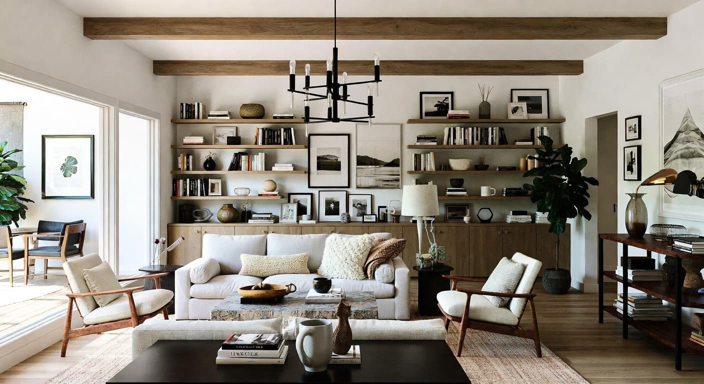 Kinfolk game room interior design - featuring kinfolk style furniture, decor, colors, and layout ideas for your game room