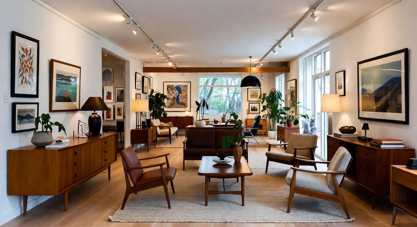 Mid-Century Modern Gallery / Art Display design preview