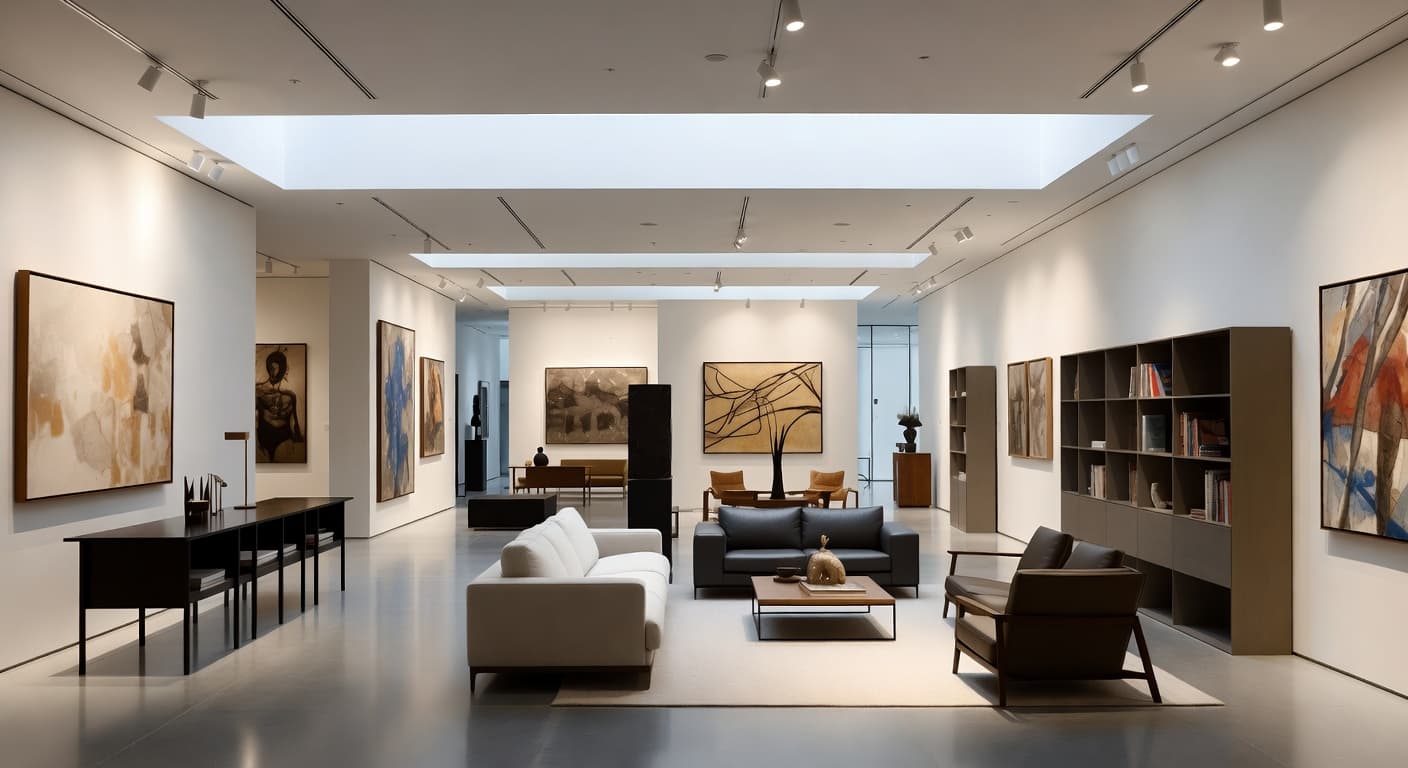 Minimalist Gallery / Art Display design preview