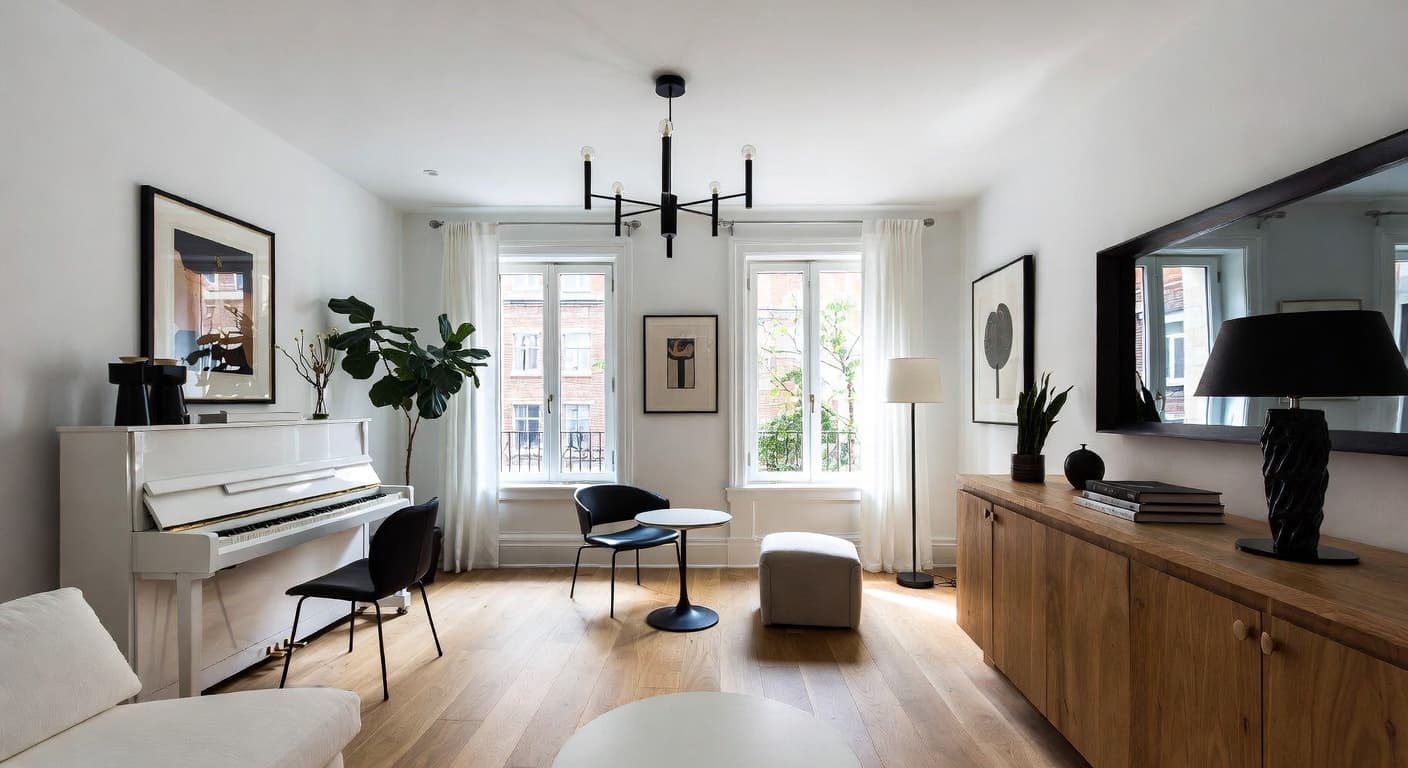 Minimalist Music Room design preview