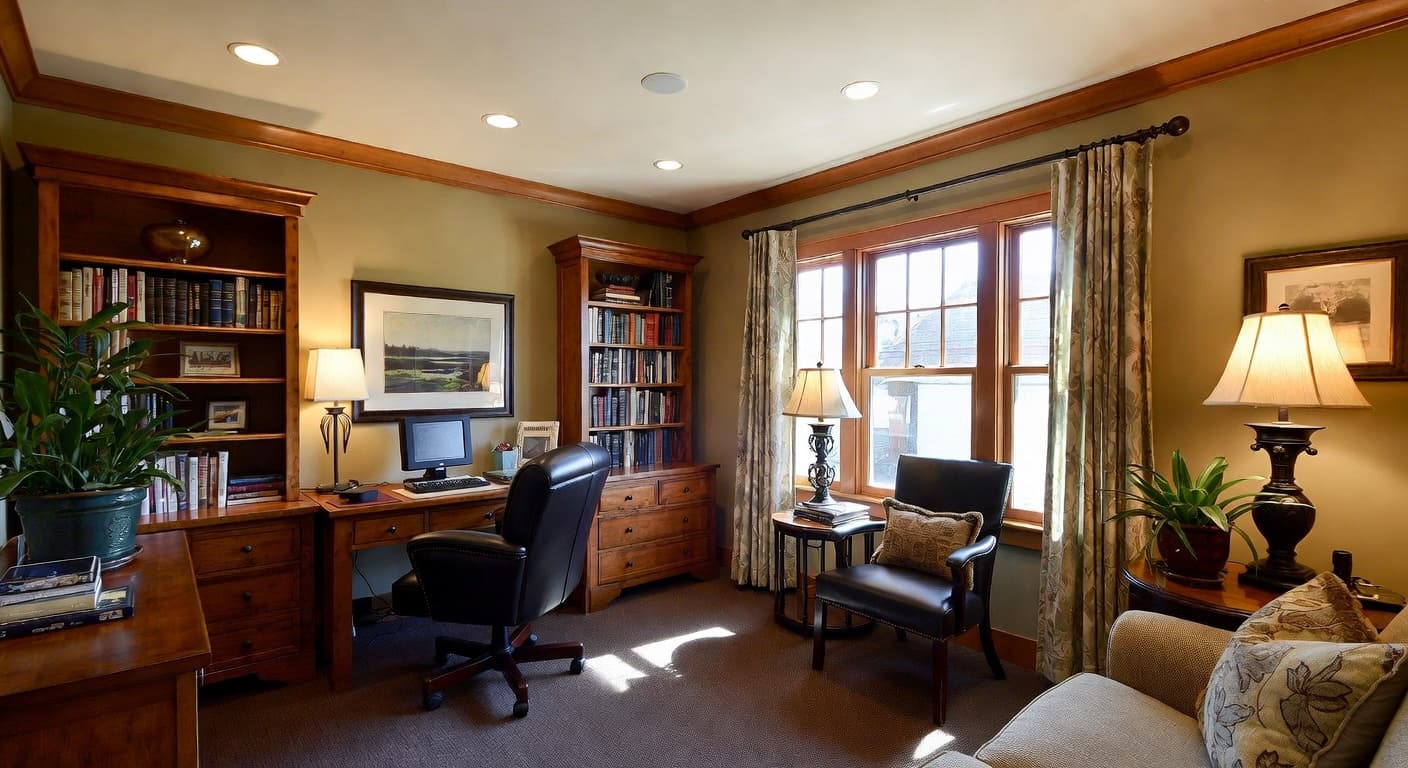 Mission Style Home Office design preview