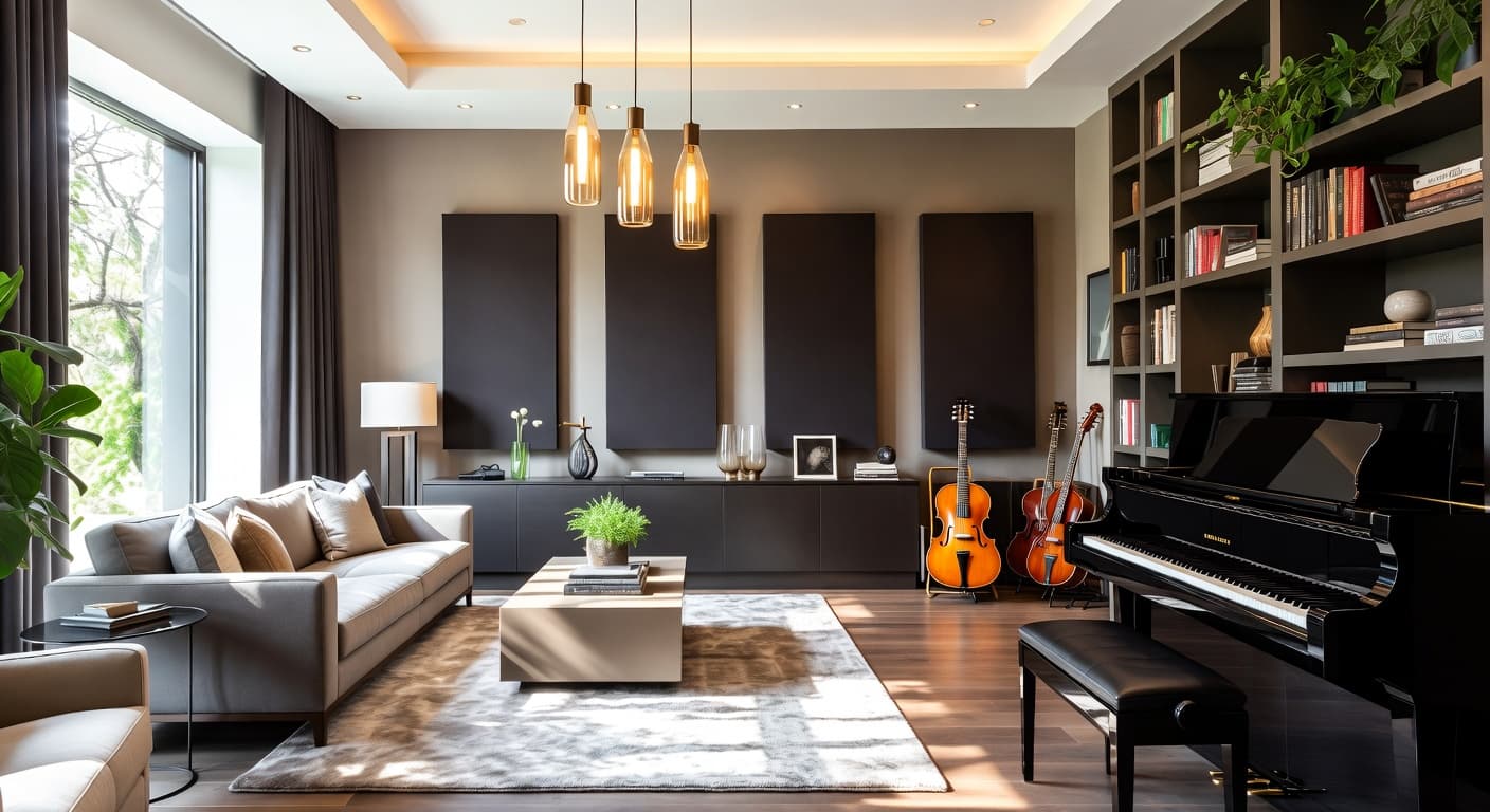 Modern Music Room design preview