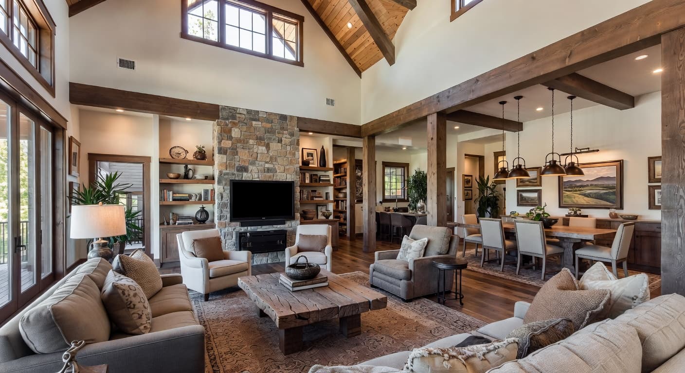 Modern Prairie game room interior design - featuring modern prairie style furniture, decor, colors, and layout ideas for your game room