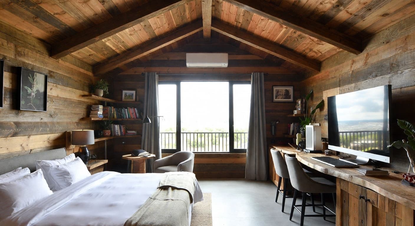 Modern Rustic pet room interior design - featuring modern rustic style furniture, decor, colors, and layout ideas for your pet room