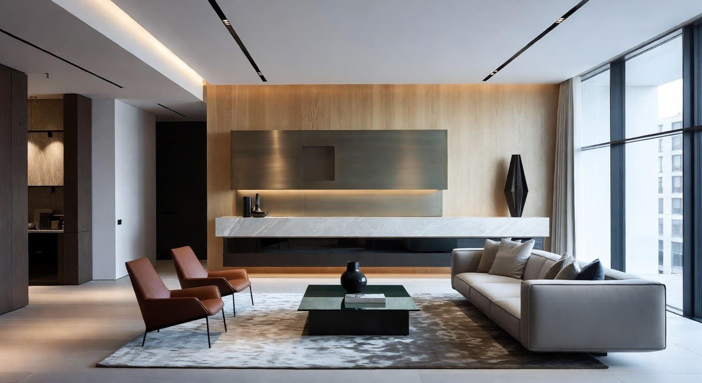 Neo-Futurism Living Room design preview