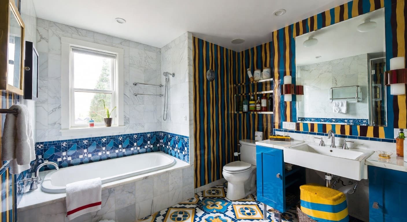 Neo-Memphis Bathroom design preview