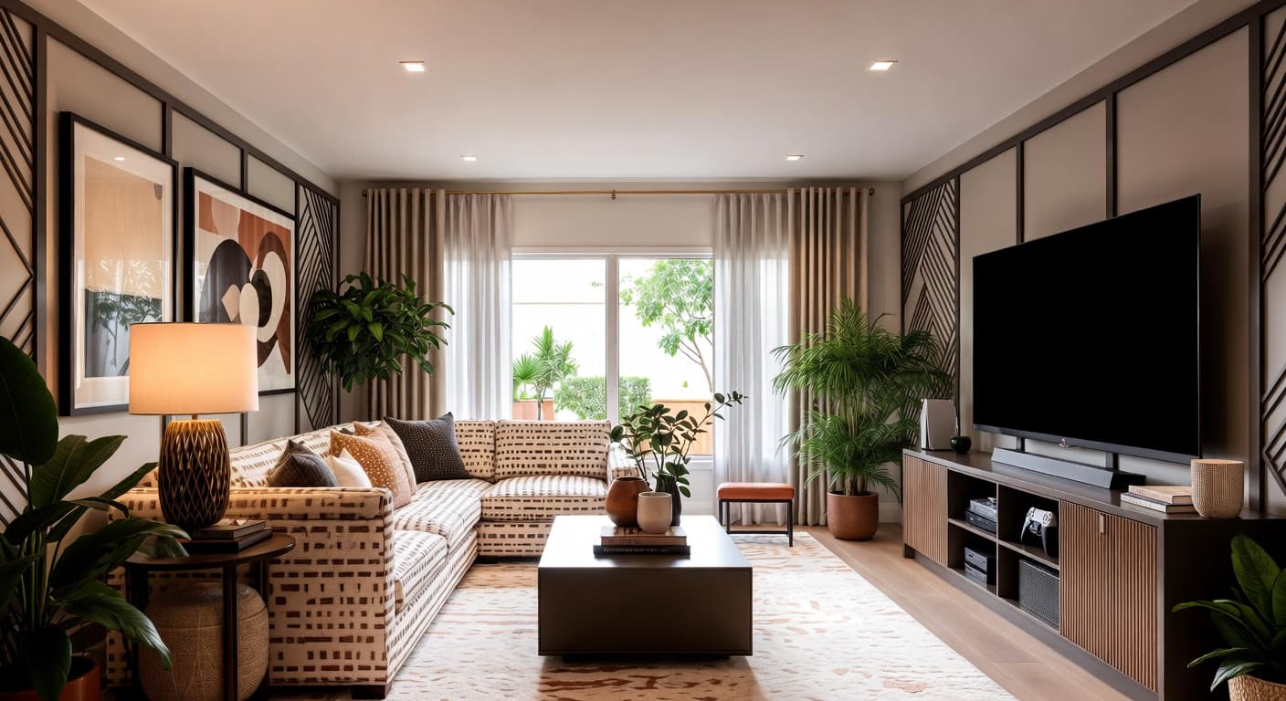 Neo-Memphis game room interior design - featuring neo-memphis style furniture, decor, colors, and layout ideas for your game room