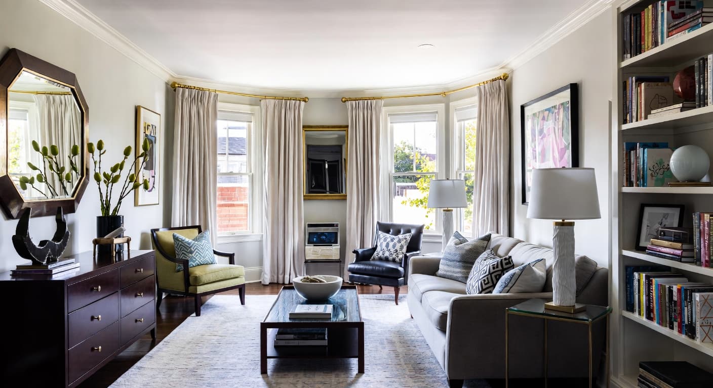 New Deco teen room / den interior design - featuring new deco style furniture, decor, colors, and layout ideas for your teen room / den