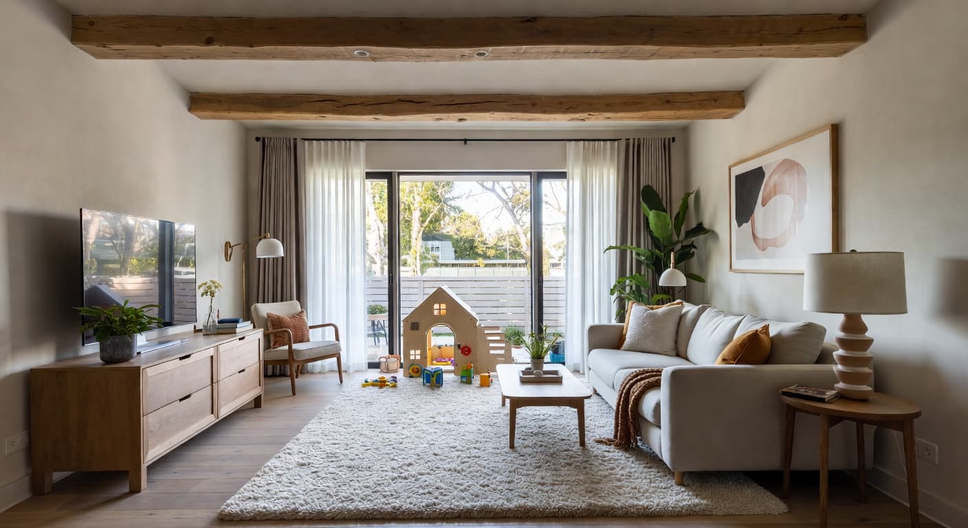 Organic Modern kids room interior design - featuring organic modern style furniture, decor, colors, and layout ideas for your kids room