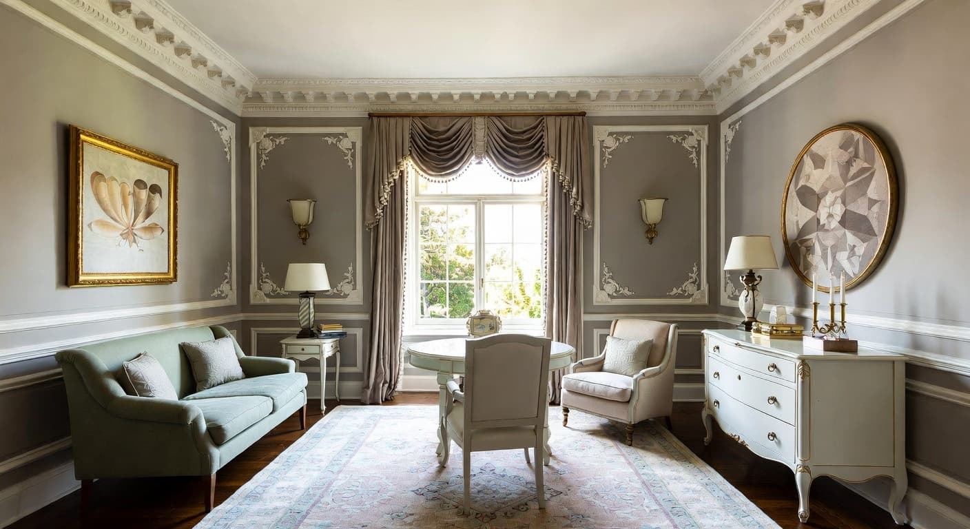 Renaissance Revival kids room interior design - featuring renaissance revival style furniture, decor, colors, and layout ideas for your kids room