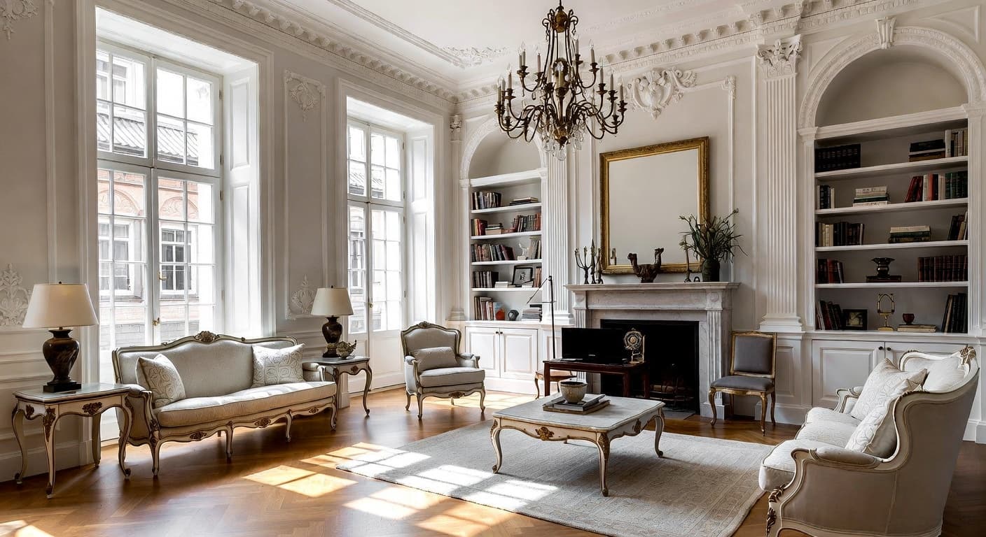 Renaissance Revival playroom interior design - featuring renaissance revival style furniture, decor, colors, and layout ideas for your playroom