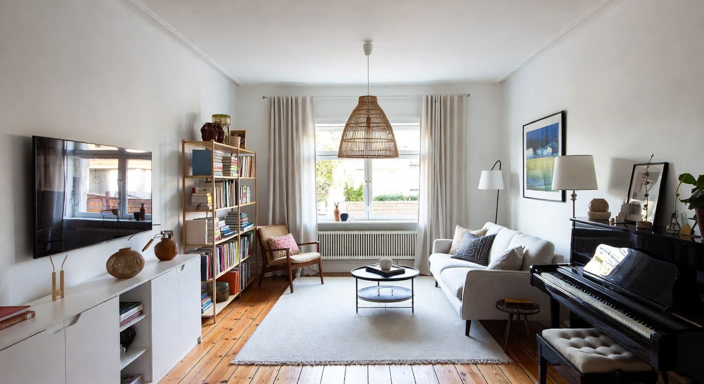 Scandinavian Music Room design preview