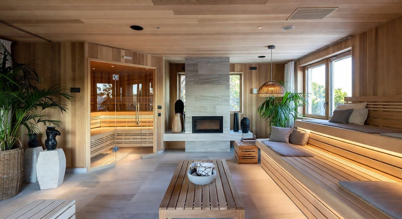 Scandinavian Sauna / Spa Room design preview