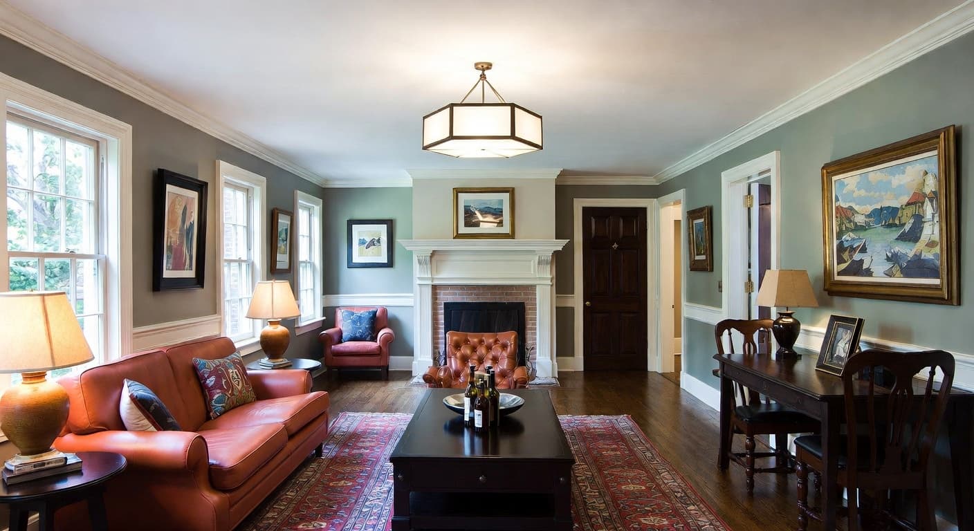 Shaker smoking room / cigar lounge interior design - featuring shaker style furniture, decor, colors, and layout ideas for your smoking room / cigar lounge