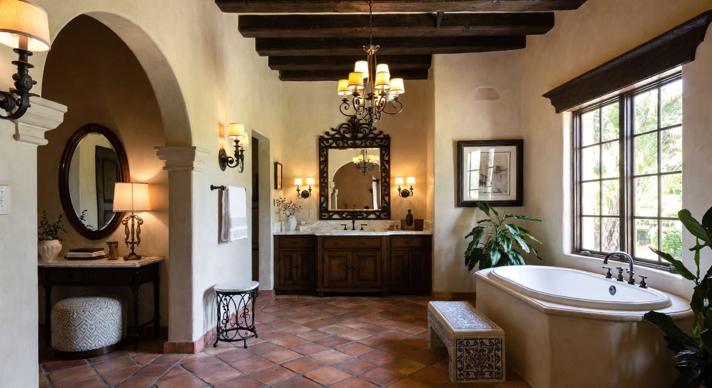 Spanish Colonial Bathroom design preview