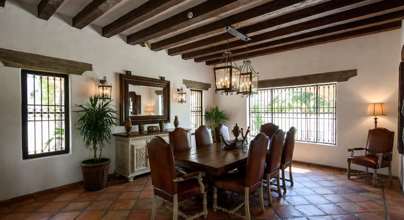 Spanish Colonial Dining Room design preview