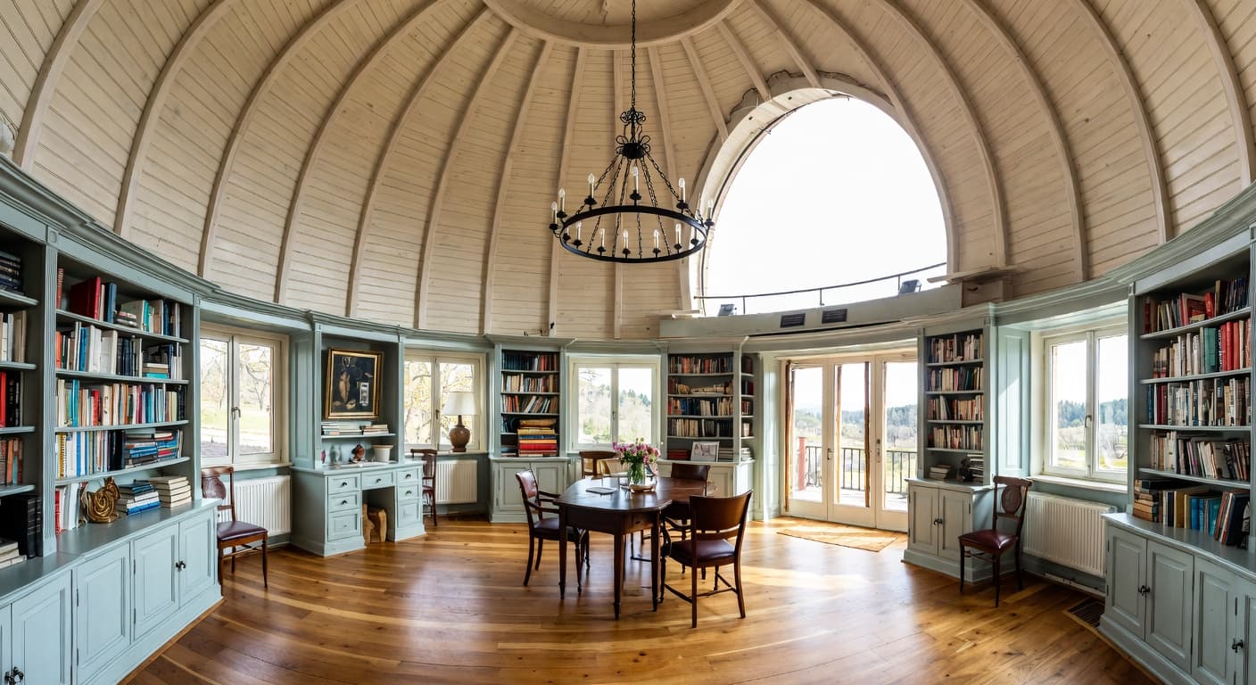 Traditional observatory interior design - featuring traditional style furniture, decor, colors, and layout ideas for your observatory