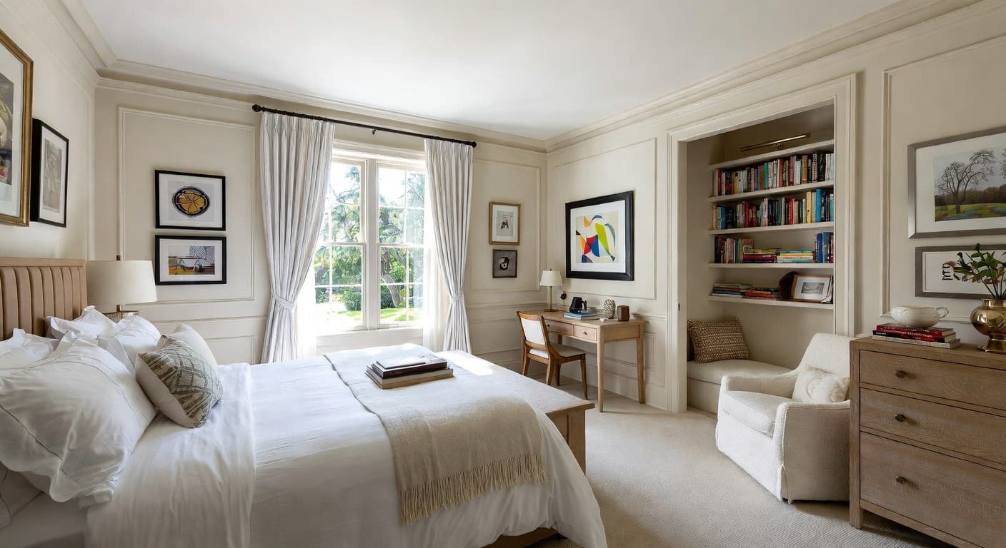 Transitional kids room interior design - featuring transitional style furniture, decor, colors, and layout ideas for your kids room