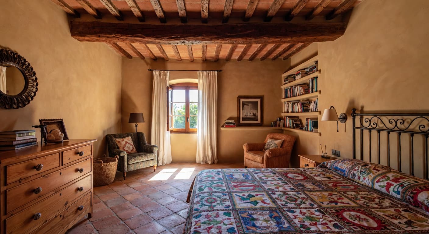 Tuscan kids room interior design - featuring tuscan style furniture, decor, colors, and layout ideas for your kids room