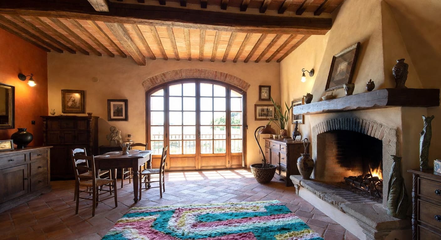 Tuscan playroom interior design - featuring tuscan style furniture, decor, colors, and layout ideas for your playroom