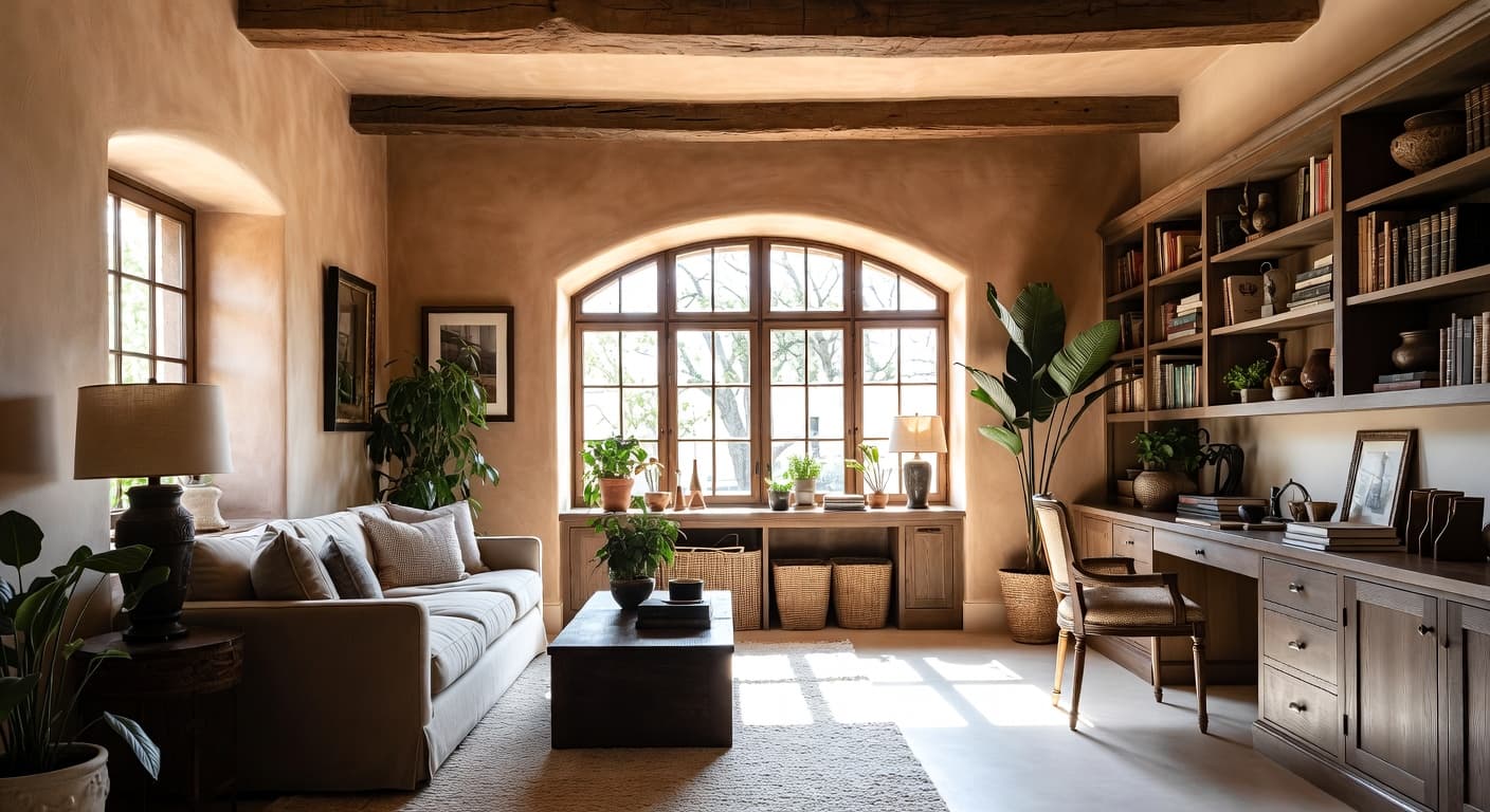 Tuscan teen room / den interior design - featuring tuscan style furniture, decor, colors, and layout ideas for your teen room / den