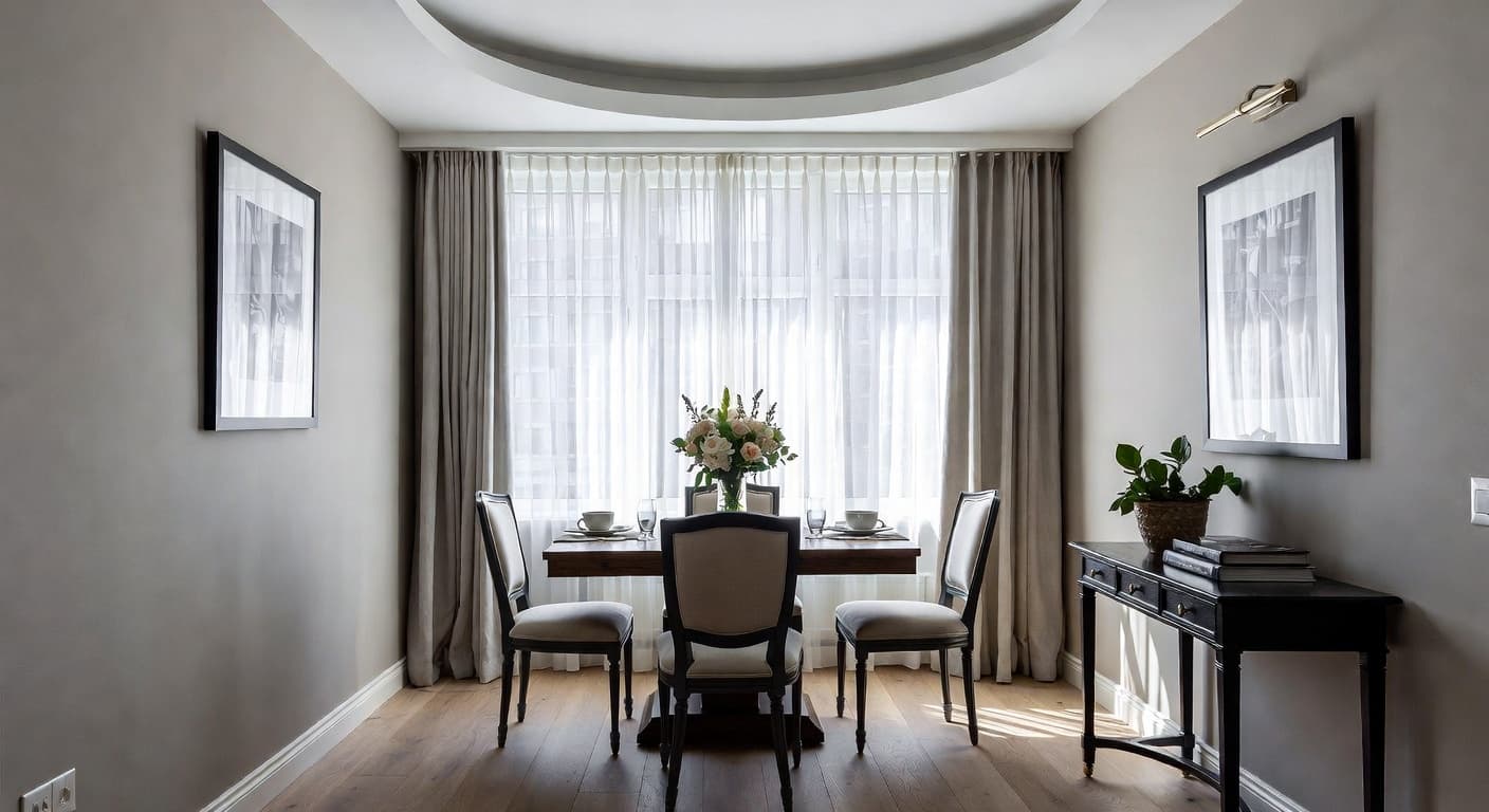 Urban breakfast nook interior design - featuring urban style furniture, decor, colors, and layout ideas for your breakfast nook