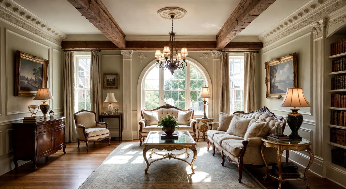 Victorian basement interior design - featuring victorian style furniture, decor, colors, and layout ideas for your basement