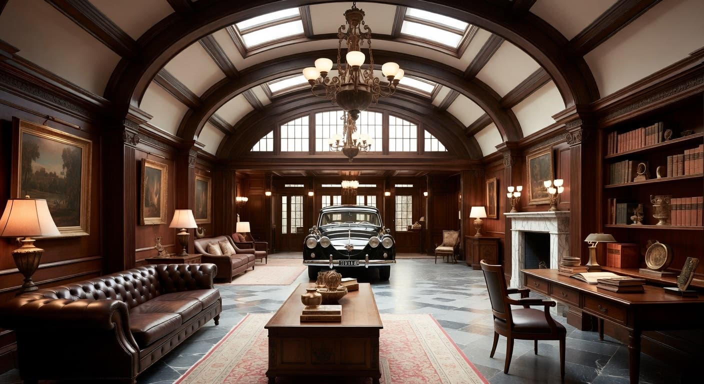 Victorian garage interior interior design - featuring victorian style furniture, decor, colors, and layout ideas for your garage interior