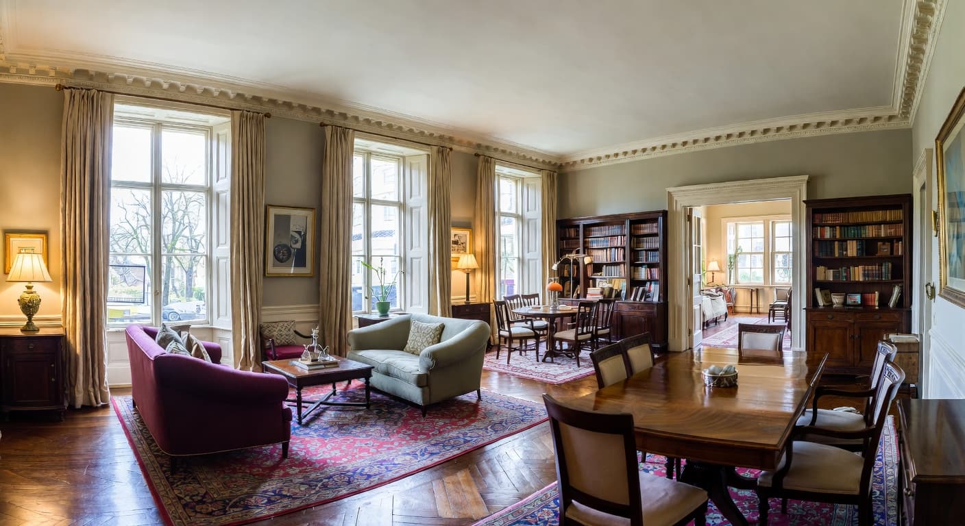 Victorian multi-purpose room interior design - featuring victorian style furniture, decor, colors, and layout ideas for your multi-purpose room