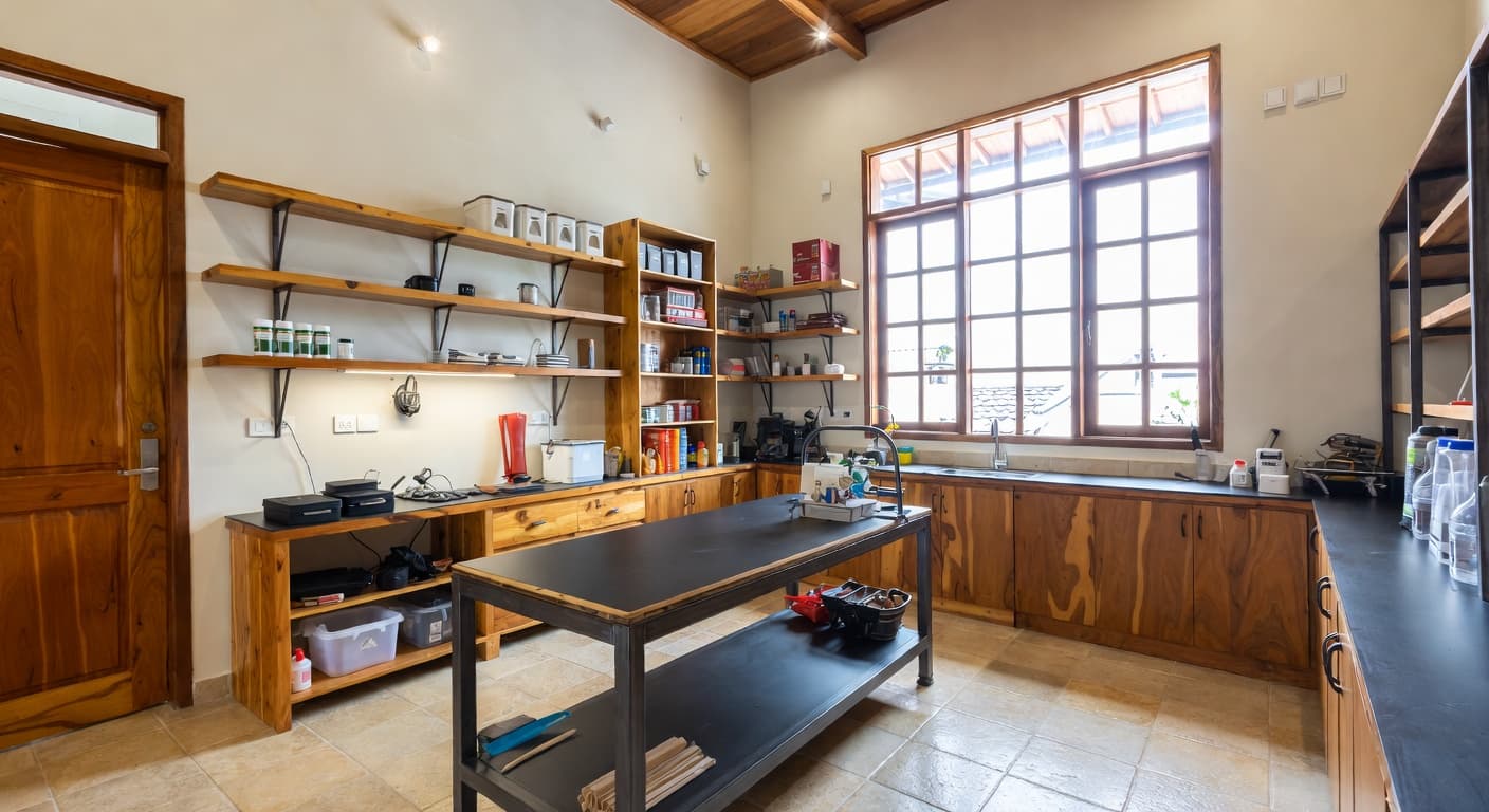 Vietnamese utility room interior design - featuring vietnamese style furniture, decor, colors, and layout ideas for your utility room