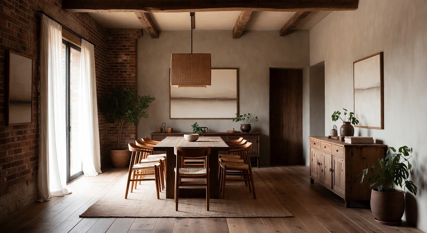 Wabi-Sabi Dining Room design preview