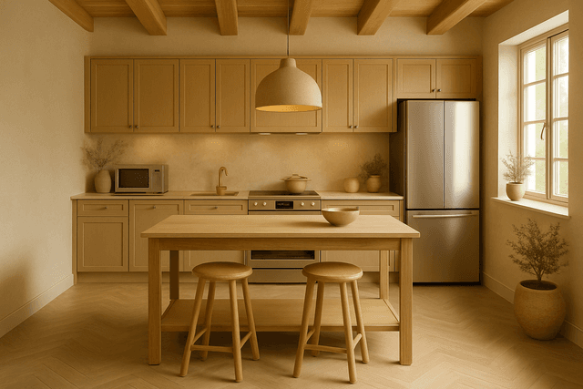 AI home design kitchen
