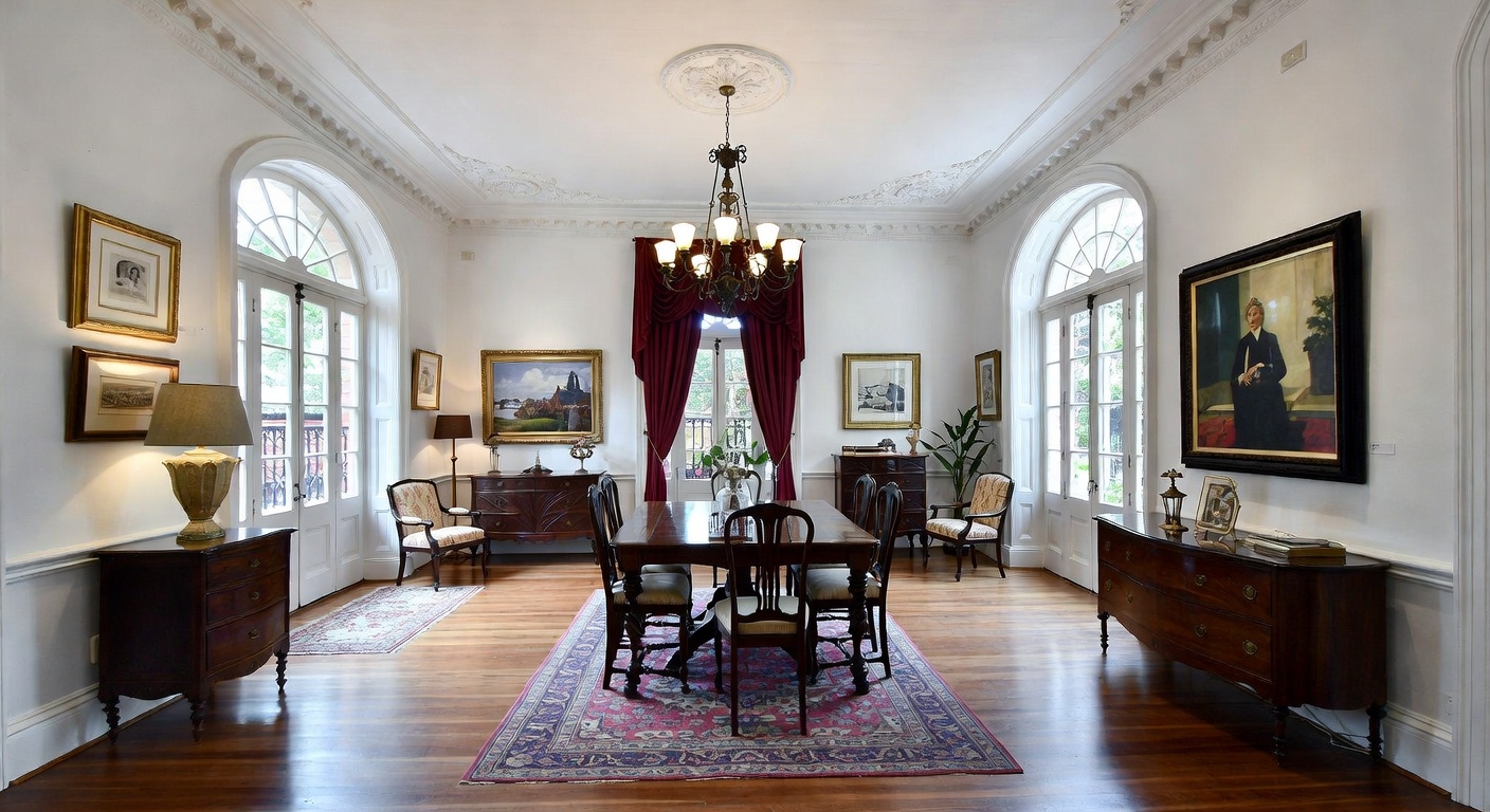 British Colonial Gallery / Art Display Design Ideas | AI Interior ...