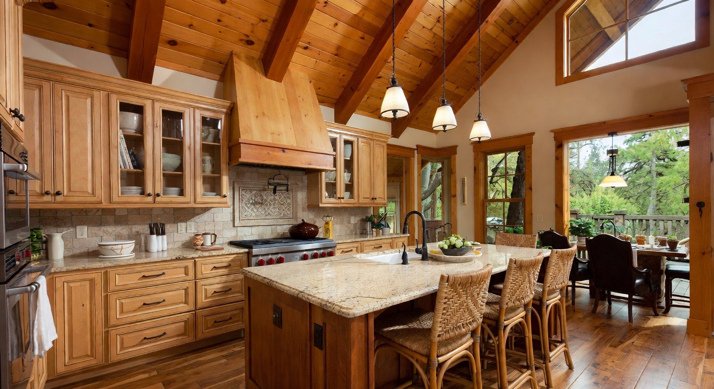 Cabin Kitchen Design Ideas | AI Interior Design | NewInterior AI
